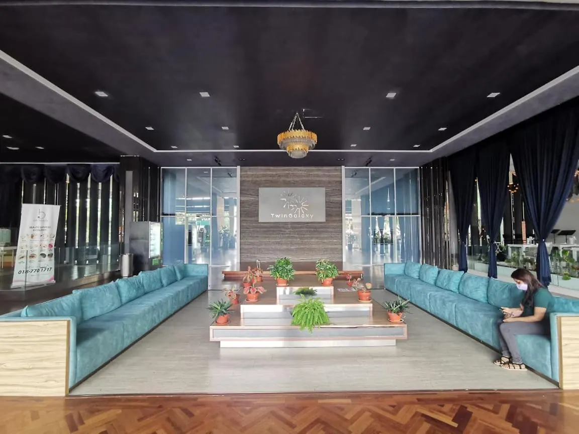 Apartment Twin Galaxy 6Pax 2Bedroom High Floor With Balcony Netflix Wifi Johor Bahru